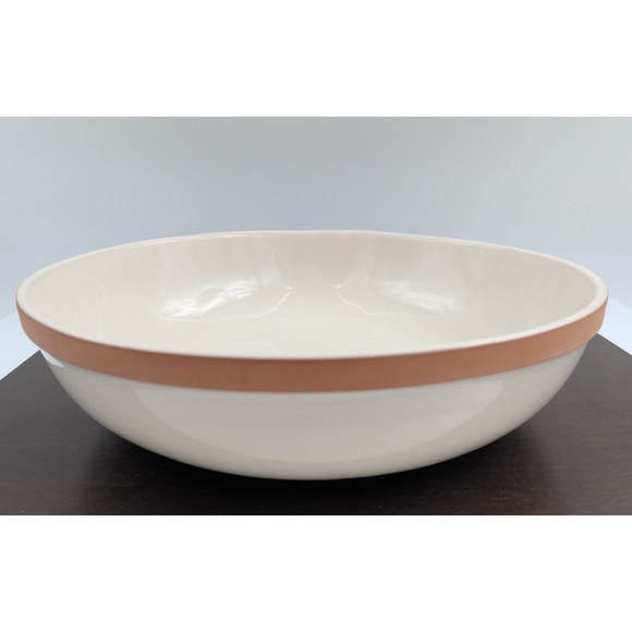Frankoma Pottery Colorworks Bone White Pasta Serving Bowl 11.75" USA - Picture 1 of 8